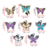 Dije mariposa doradas y plateadas con strass y esmaltadas - tienda online