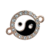 Dije Yin y Yang emaltado con strass
