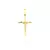 Pingente Cruz Agulha c/ Cristo - 2,4cmX1,5cm - Banho Ouro 24k na internet