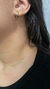Chocker Carrier Cadeado C/ Esferas + Brinco Argolas Lisas - Banho Ouro 18K - comprar online