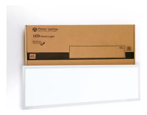 Panel LED para techo de embutir 48W - Rectangular