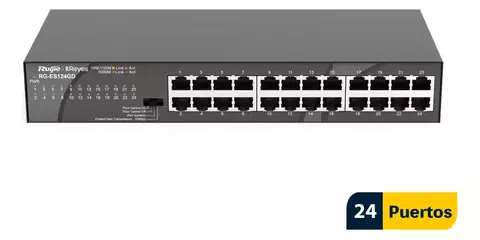 Switch Red Ip 24 Puerto Ruijie RG-ES124GD 1000 Mbps