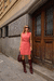 VESTIDO CURTO TRANSPASSADO EM ALFAIATARIA COM ROLOTE