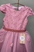 Vestido Infantil Princesa, Peito Bordado e Saia de Tule - Rosê na internet