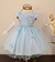 Vestido Infantil Princesa Azul Borboletas - comprar online