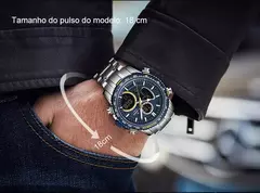 Naviforce men assist topo marca de luxo grande dial relógios do esporte dos hom - Be Level