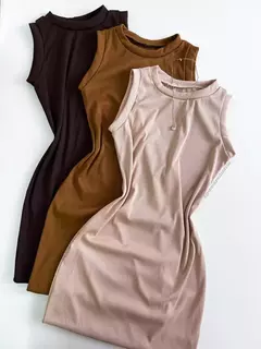Vestido Feminino Curto Regata Railane Ref. 706 Cor:Marsala;Tamanho:Único (12345670018924209164) - Be Level