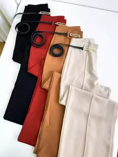 Calça Feminina Pantalona em Alfaiataria com Cinto Natasha Ref. 1013 na internet