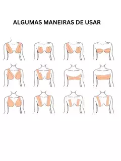 Fita Adesiva Levanta Seio Sutiã Invisível Boob Tape Ref. 424