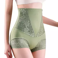 Imagem do Cintura alta shapewear barriga controle calcinha renda emagrecimento roupa interior feminina cintura trainer corpo shaper roupa interior