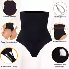 Mulheres cintura alta shapewear bunda levantador emagrecimento roupa interior corpo shaperwear cintura trainer emagrecimento bainha mulher barriga plana - Be Level