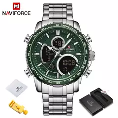 Naviforce men assist topo marca de luxo grande dial relógios do esporte dos hom - Be Level
