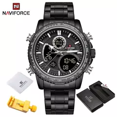Imagem do Naviforce men assist topo marca de luxo grande dial relógios do esporte dos hom