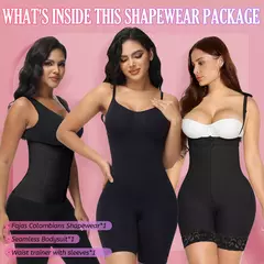 Alta Compressão Cintura Trainer, Fajas Colombianas, Emagrecimento Butt Lifting, Perder peso, Cirurgia BBL Post Op, Pacote Shapewear - Be Level
