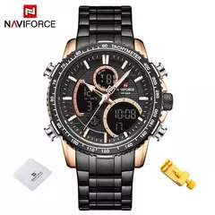 Naviforce men assist topo marca de luxo grande dial relógios do esporte dos hom na internet