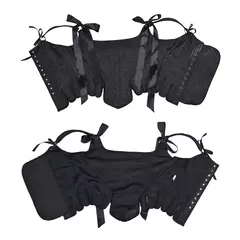Imagem do Tops de tubo sexy para mulheres, tanque cortado, cor sólida, alça de laço, bustier, sem mangas, Criss Cross, espartilho com cordões, colete bonito, novo