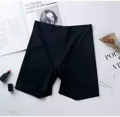 Novo verão gelo seda de cintura alta fina barriga compartimento leggings anti-luz calças de segurança verão feminino tamanho grande sem marcas - Be Level