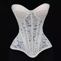 Espartilho feminino elástico livre algodão renda espartilho delicado e elegante mostrar estilo macio espartilho topo mulher na internet