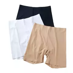 Novo verão gelo seda de cintura alta fina barriga compartimento leggings anti-luz calças de segurança verão feminino tamanho grande sem marcas - comprar online