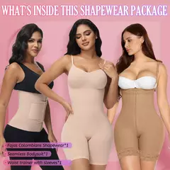 Alta Compressão Cintura Trainer, Fajas Colombianas, Emagrecimento Butt Lifting, Perder peso, Cirurgia BBL Post Op, Pacote Shapewear - comprar online