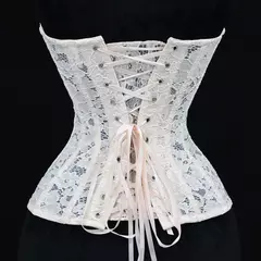 Imagem do Espartilho feminino elástico livre algodão renda espartilho delicado e elegante mostrar estilo macio espartilho topo mulher