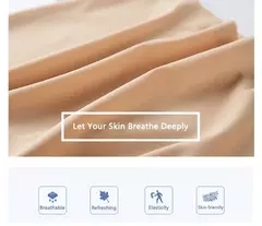Novo verão gelo seda de cintura alta fina barriga compartimento leggings anti-luz calças de segurança verão feminino tamanho grande sem marcas - loja online