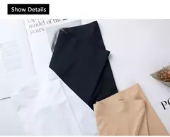 Novo verão gelo seda de cintura alta fina barriga compartimento leggings anti-luz calças de segurança verão feminino tamanho grande sem marcas - loja online