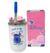 COPO NEO C/CANUDO 300ML STITCH E ANGEL NAMORADOS