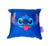 ALMOFADA FIBRA VELUDO 25X25CM STITCH GOOD VIBES