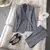 Senhoras blazer jaqueta feminina temperamento design ol sentido nicho moda carre - comprar online