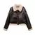 Jaqueta shearling feminina - dominios moda e  acessorios