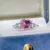 Anel de moissanite de coração rosa de luxo