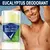 Desodorante masculino de eucalipto fórmula natural, livre de alumínio e parabenos. Clientes adoram a fragrância leve e a proteção duradoura! - Bem Cuidar