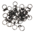 Base de Llavero Argolla 24MM Negra Bag por 100 Unidades - tienda online