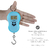 Balanza Digital De Mano Azul Por Unidad - ikoshopmayorista