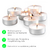 Imagen de Set Por 50 Unidades De Velas Blancas Con Latita Para Hornito Y Decoracion