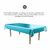 Mantel 100X275Cm Celeste Por Unidad en internet