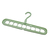 Percha Multiple Organizador Placard Armario Color Verde X Unidad