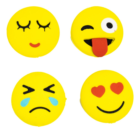 Goma De Borrar 4Pcs Set Emojis Bag Por 24 Unidades