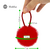 Gomita Pelo 6Cm Pompon Rojo Bag Por 12 Unidades - comprar online