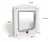 Porta Pet Door Para Cães E Gatos Ate 7kg Com Trava 4 Funçoes Cor:Branco (STO29 na internet