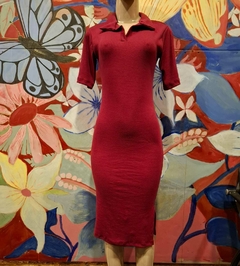 Vestido Midi Malha Canelada