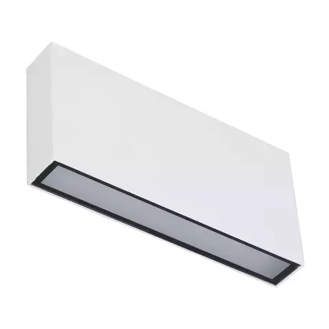 Luminária Arandela Cube Slim Facho Duplo 8w Ip65 300l Gaya Cor Branco/ Branco Quente 3000K