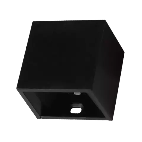 Gaya Mini Arandela Focus, Facho Duplo ajustável, 2W, 3000K IP65, Bivolt, Preto