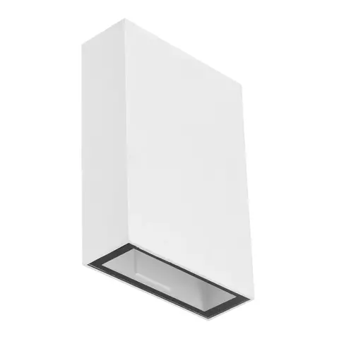 Luminária Arandela Dupla Slim Cube Branca 4w 140l Gaya cor branca IP65