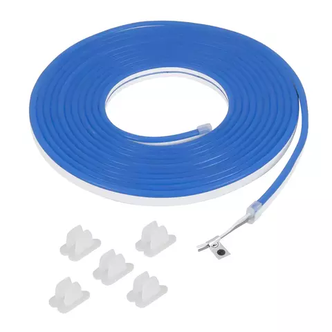 Gaya Fita Led Neon 12v Slim 7w Azul Rolo 5 metros
