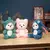 Adorável urso branco de pelúcia brinquedo