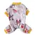 Imagem do Cão pijamas inverno roupas para cães impressão quente macacão casaco para cães pequenos filhote de cachorro gato chihuahua pomeranian roupas macacões