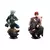 6 pçs/set Anime Naruto Xadrez Versão Kakashi Shikamaru Sasuke Manga Estatueta