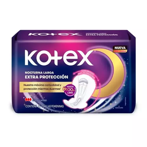 Kotex Toalla Nocturna 3d (6 Unidades)